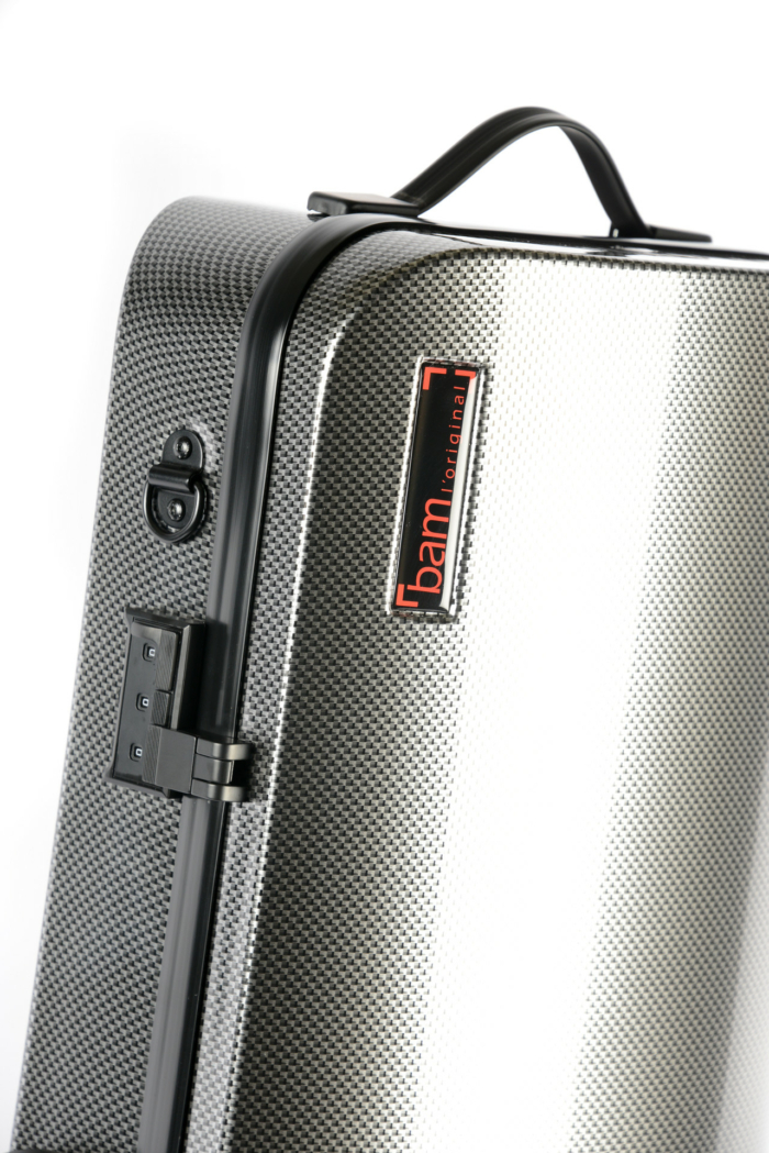 Hightech Rektangulær Bratsjkasse Compact Size uten notelomme - SIlver Carbon look - Bilde 4